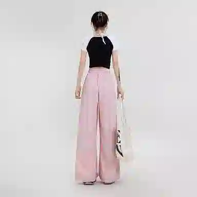 玫丝朵 高腰宽松简约阔腿休闲裤 女款