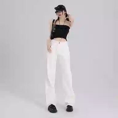 玫丝朵 简约通勤休闲牛仔裤 女款