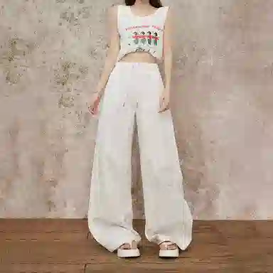 玫丝朵 舒适时尚通勤简约休闲裤 女款