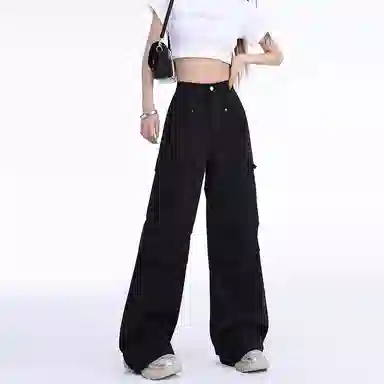 玫丝朵 美式复古时尚直筒休闲裤 女款