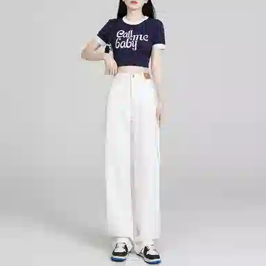 玫丝朵 时尚通勤简约百搭牛仔裤 女款