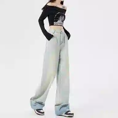 玫丝朵 简约时尚舒适牛仔裤 女款