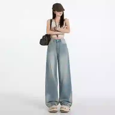 玫丝朵 简约百搭潮流时尚牛仔裤 女款