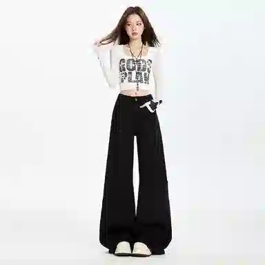 玫丝朵 时尚舒适通勤简约牛仔裤 女款