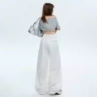 玫丝朵 高腰宽松简约工装休闲裤 女款