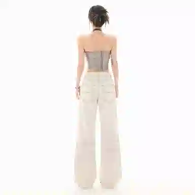 玫丝朵 潮流时尚舒适简约百搭牛仔裤 女款