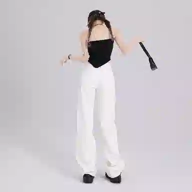 玫丝朵 简约通勤休闲牛仔裤 女款