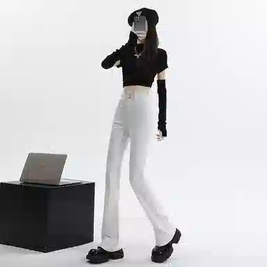 玫丝朵 百搭时尚优雅牛仔裤 女款