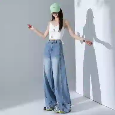 玫丝朵 简约舒适时尚潮流牛仔裤 女款