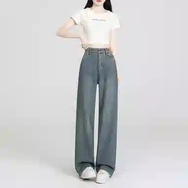 玫丝朵 通勤简约百搭时尚牛仔裤 女款