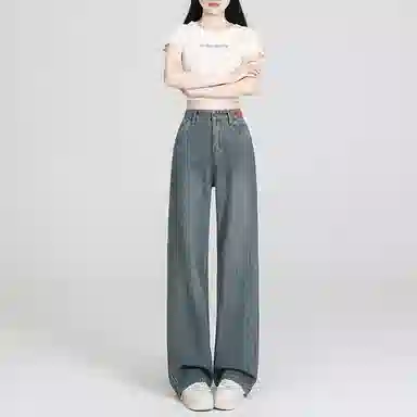 玫丝朵 通勤简约百搭时尚牛仔裤 女款