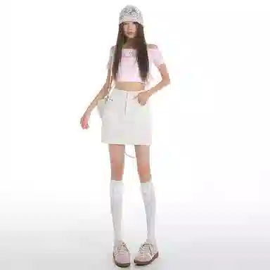 玫丝朵 包臀裙简约通勤牛仔短裙 女款