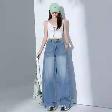 玫丝朵 简约舒适时尚潮流牛仔裤 女款