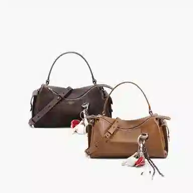BELLE Boston Bag Brown