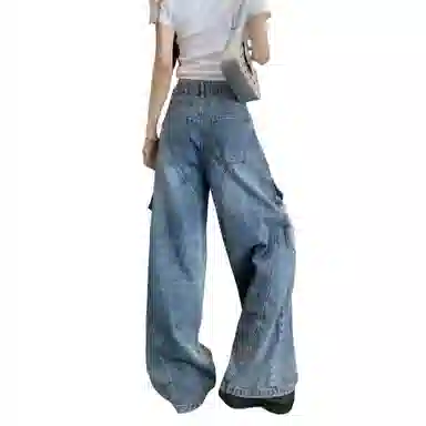 北极绒 百搭时尚简约潮流牛仔裤 女款