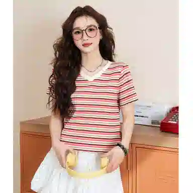 Baleno V-Neck Striped Tee