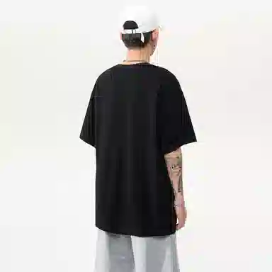 Baleno Black Cat Print Tee