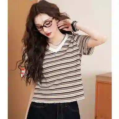 Baleno V-Neck Striped Tee