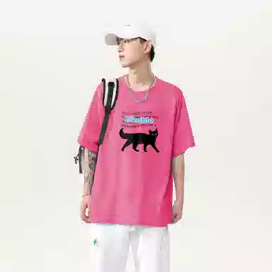 Baleno Black Cat Print Tee