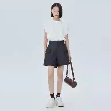 SHUEN High Waist Wide Leg Pants