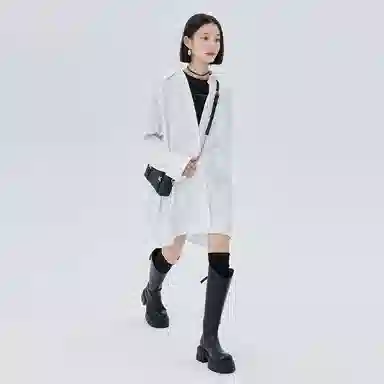 SOON FLOWER oversizepolo