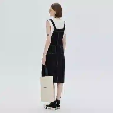 SOON FLOWER A-Line Dress Black