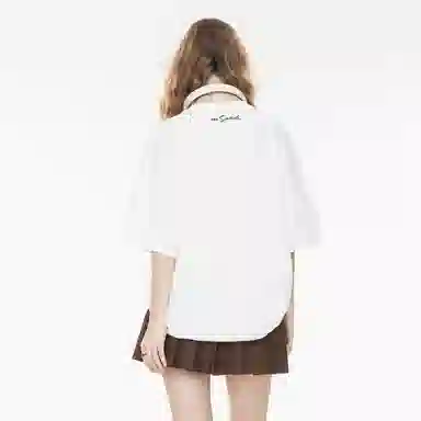 The Simpsons Cartoon Letter Print T-Shirt