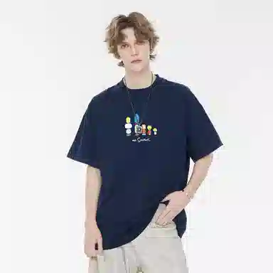 The Simpsons Cartoon Letter Print T-Shirt