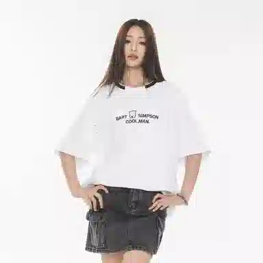 The Simpsons Retro Cartoon Embroidered T-Shirt