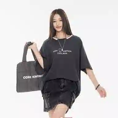 The Simpsons Retro Cartoon Embroidered T-Shirt