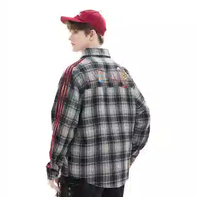 The Simpsons Retro Stripe Embroidered Shirt