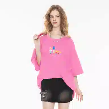 The Simpsons Cartoon Letter Print T-Shirt