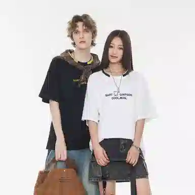 The Simpsons Retro Cartoon Embroidered T-Shirt