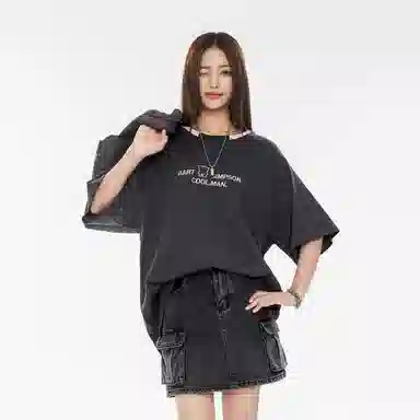 The Simpsons Retro Cartoon Embroidered T-Shirt