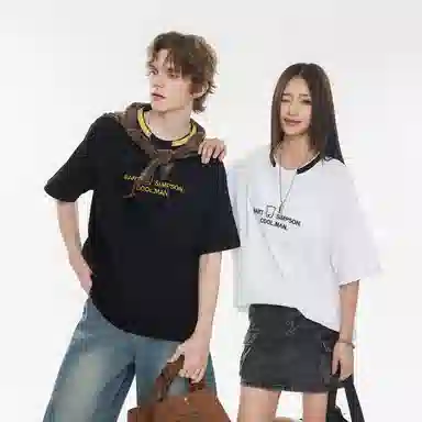 The Simpsons Retro Cartoon Embroidered T-Shirt