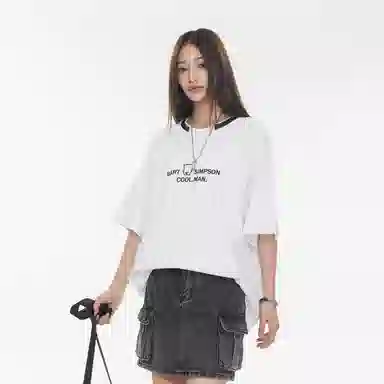 The Simpsons Retro Cartoon Embroidered T-Shirt