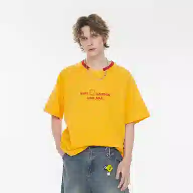 The Simpsons Retro Cartoon Embroidered T-Shirt