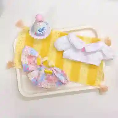 纯兔鼠 棉花娃娃衣服换装套装无属性公仔配饰连衣裙 安抚陪伴 玩偶周边