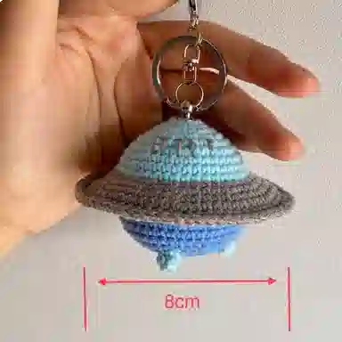 纯兔鼠 编织钥匙扣 毛线钩织玩偶 其他手工制作