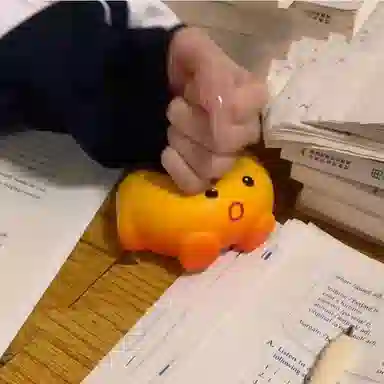 纯兔鼠 小火人精灵玩偶 捏捏乐/按按乐