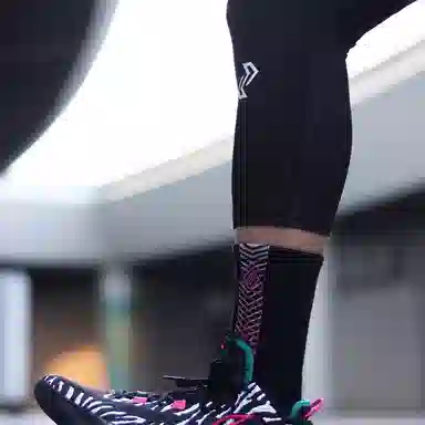 左右力量 液态氨纶速干裤高弹训练透气跑步健身压缩裤篮球紧身裤七分压缩裤运动长裤 压缩裤 男女同款