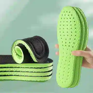 迈高乐 踩屎感艾草运动加厚减震透气防臭软底乳胶爆米花 鞋垫 男女同款情侣款