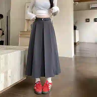 思蓓儿 简约舒适纯色通勤休闲长裙 女款