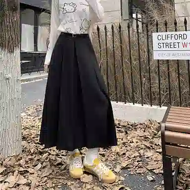 思蓓儿 简约舒适纯色通勤休闲长裙 女款