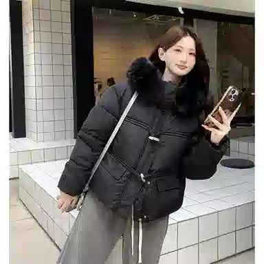 思蓓儿 短款小个子超好看时尚外套棉服 男女同款