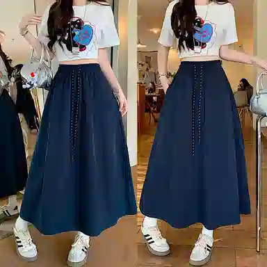 思蓓儿 温柔时尚舒适百搭纯色休闲长裙 女款