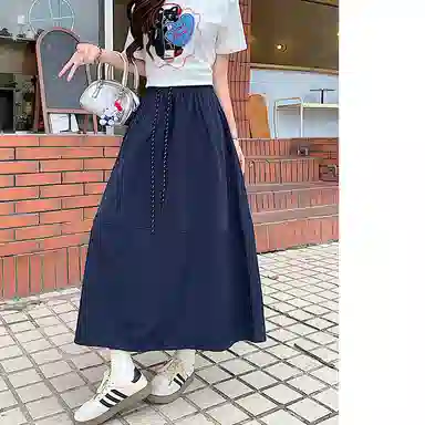 思蓓儿 温柔时尚舒适百搭纯色休闲长裙 女款