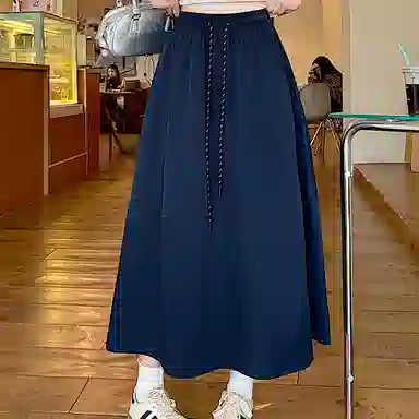 思蓓儿 温柔时尚舒适百搭纯色休闲长裙 女款