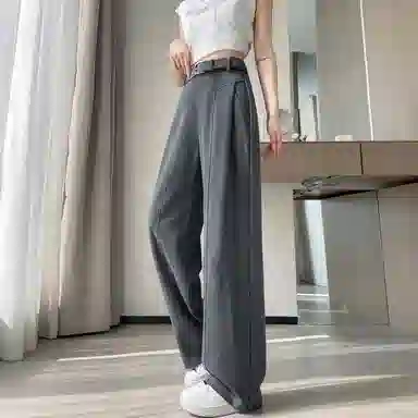 思蓓儿 亮片烫钻高腰窄版阔腿裤休闲裤 女款