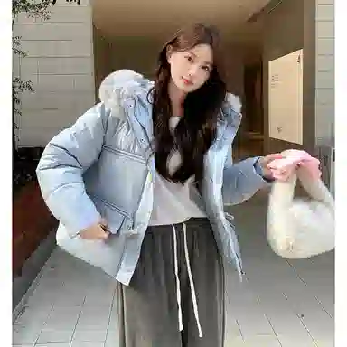 思蓓儿 短款小个子超好看时尚外套棉服 男女同款